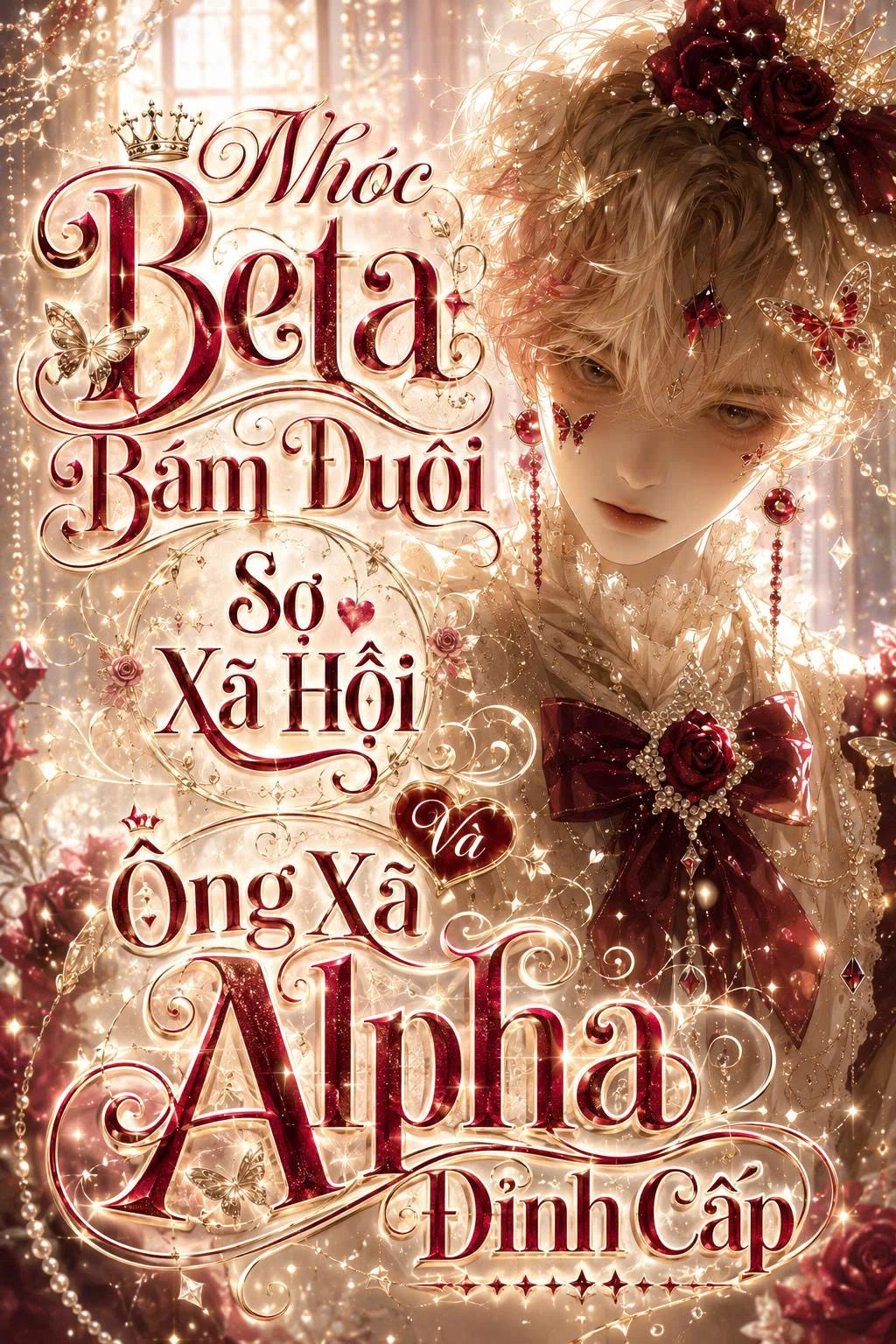 Bìa truyện Nhóc Beta Bám Đuôi Sợ Xã Hội Và Ông Xã Alpha Đỉnh Cấp