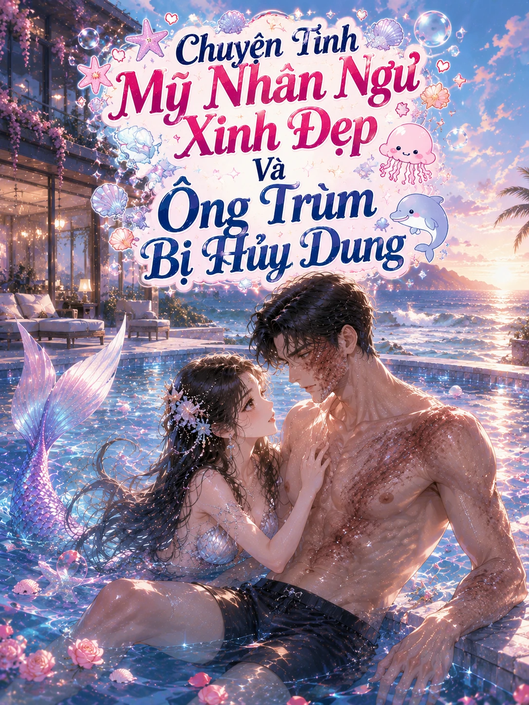 Bìa truyện Chuyện Tình Mỹ Nhân Ngư Xinh Đẹp Và Ông Trùm Bị Hủy Dung