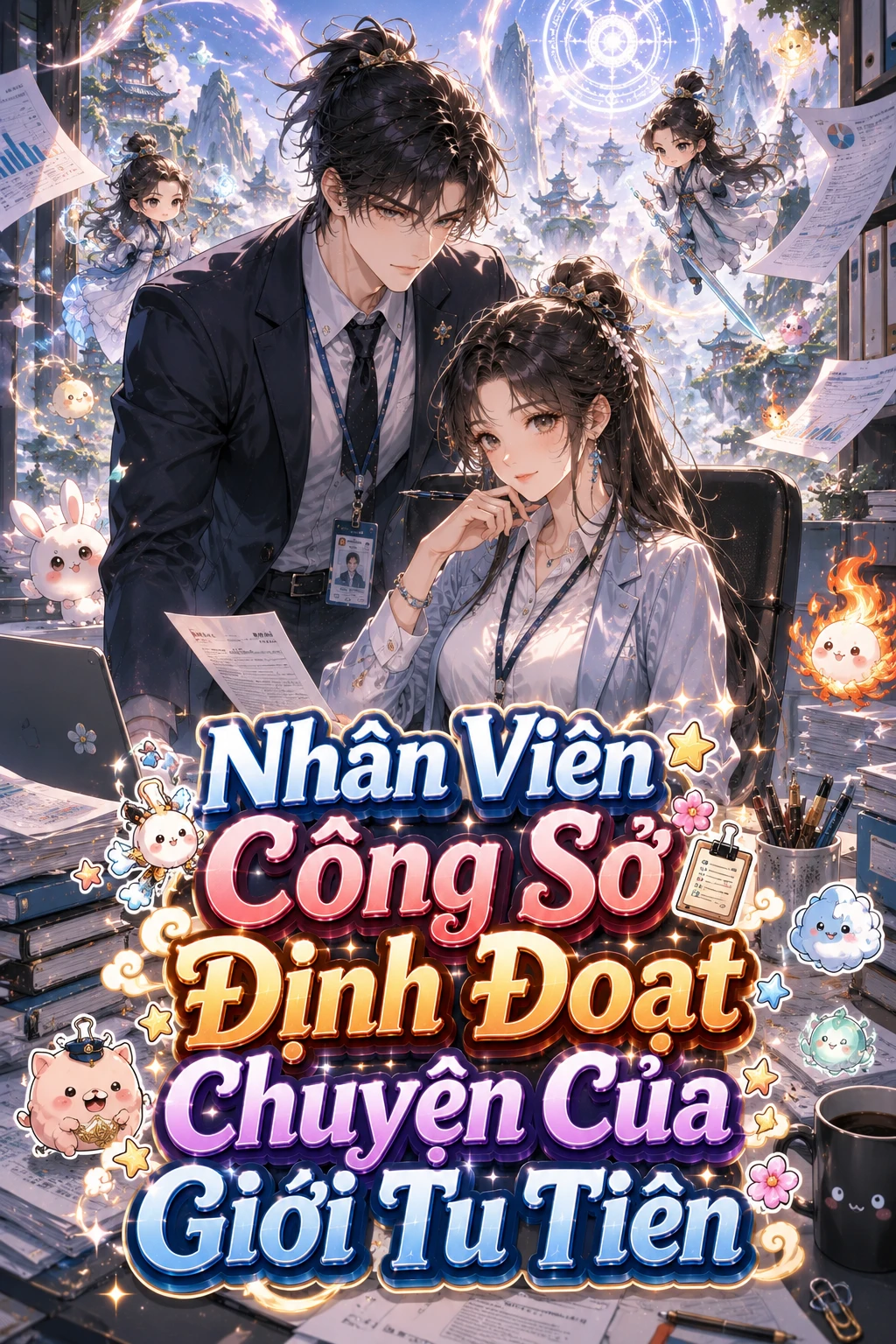 Bìa truyện Nhân Viên Công Sở Định Đoạt Chuyện Của Giới Tu Tiên