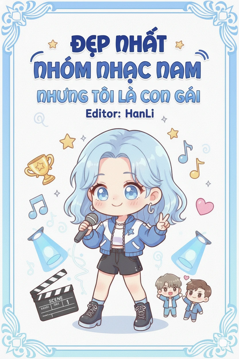 Bìa truyện Đẹp Nhất Nhóm Nhạc Nam, Nhưng Tôi Là Con Gái!